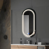 Espejo LED Ovalado | Botones táctiles | Función antivaho | Luz blanca neutra - Reyze Seria Salono Model 1